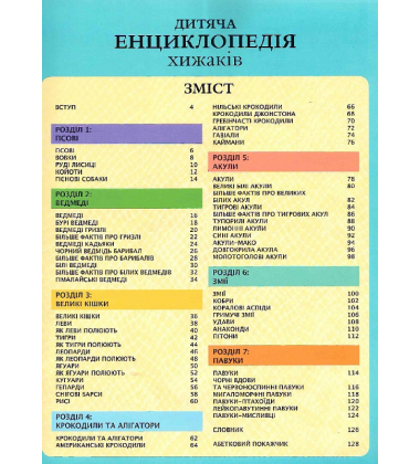 Дитяча енциклопедія хижаків