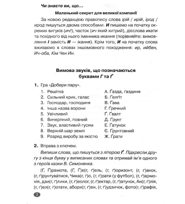 Українська мова. 5 клас. Теорія. Практика