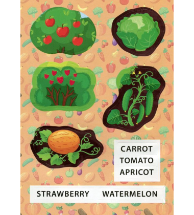 Фрукти та овочі. Fruit and Vegetables. Перші слова