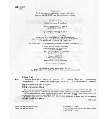 Історія України в таблицях і схемах. 10-11 класи