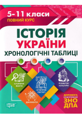 Історія України. Хронологічні таблиці. 5-11 класи, до ДПА, ЗНО