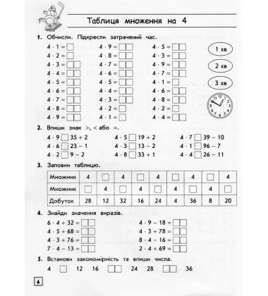 Тренажер. Комплексний. Математика. 3 клас