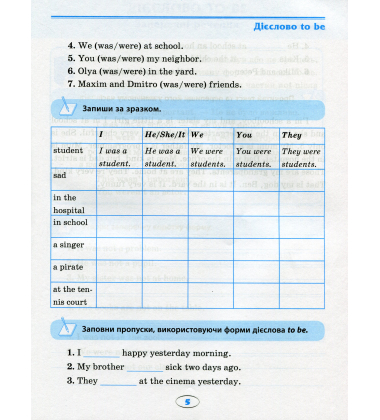 Усі вправи Past Simple