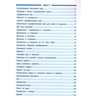 Математика. 1–4 класи