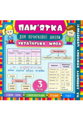Пам'ятка для початкової школи. Українська мова. 3 клас