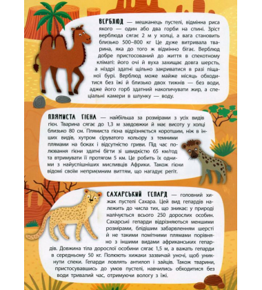 Спекотна пустеля. Панорамка-енциклопедія