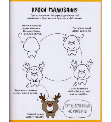 Як намалювати оленя та інших різдвяних героїв