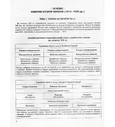 Історія України в таблицях і схемах. 10-11 класи