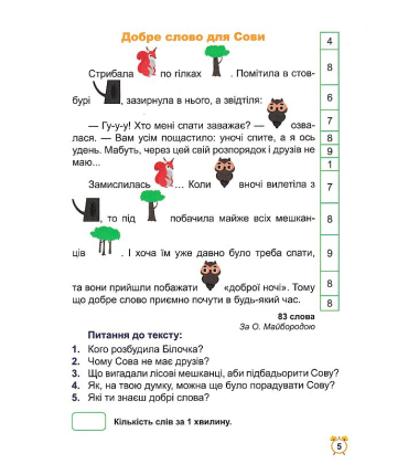 Школа швидкочитання. 2 клас