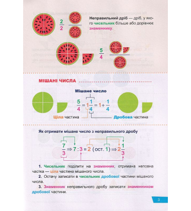 Математика. 5 клас. Звичайні дроби. Десяткові дроби