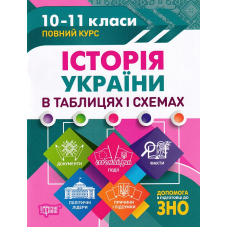 Історія України в таблицях і схемах. 10-11 класи, до ЗНО