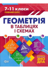 Таблиці та схеми Геометрія в таблицях і схемах. 7-11 класи. До ДПА та ЗНО
