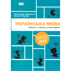 Українська мова. Правопис у таблицях, тестові завдання