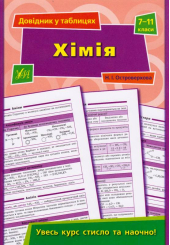 Хімія. Довідник у таблицях 7-11 класи